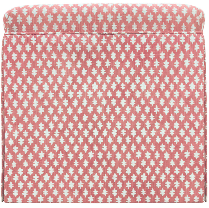 THE SKIRTED OTTOMAN :: TILLY PRINT // CARNATION