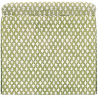 THE SKIRTED OTTOMAN :: TILLY PRINT // CELADON
