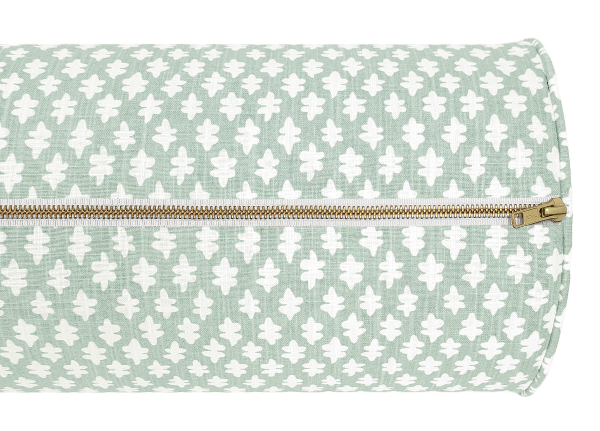 THE BOLSTER :: TILLY PRINT // EUCALYPTUS + TAPE TRIM
