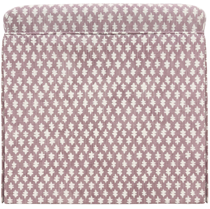 THE SKIRTED OTTOMAN :: TILLY PRINT // LILAC