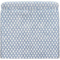 THE SKIRTED OTTOMAN :: TILLY PRINT // POWDER BLUE