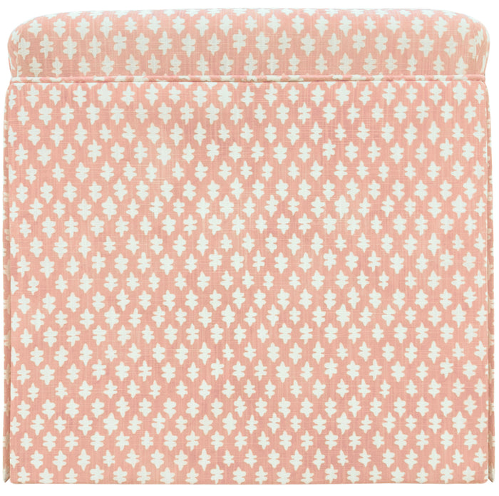 THE SKIRTED OTTOMAN :: TILLY PRINT // BLUSH