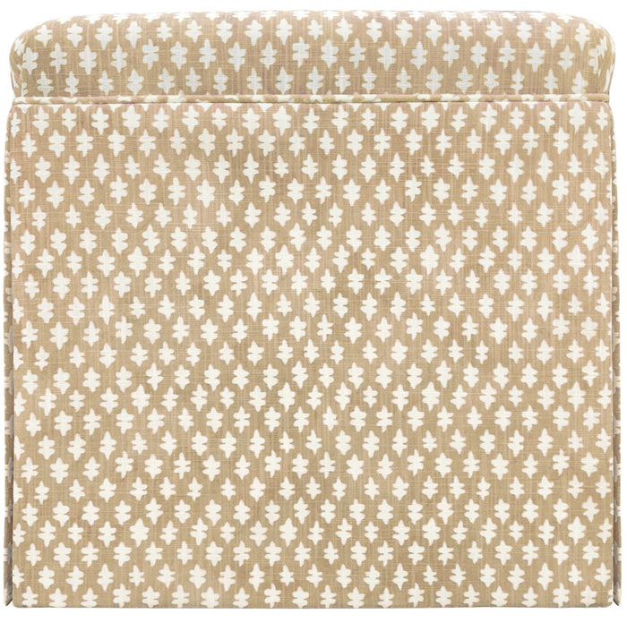 THE SKIRTED OTTOMAN :: TILLY PRINT // SAND