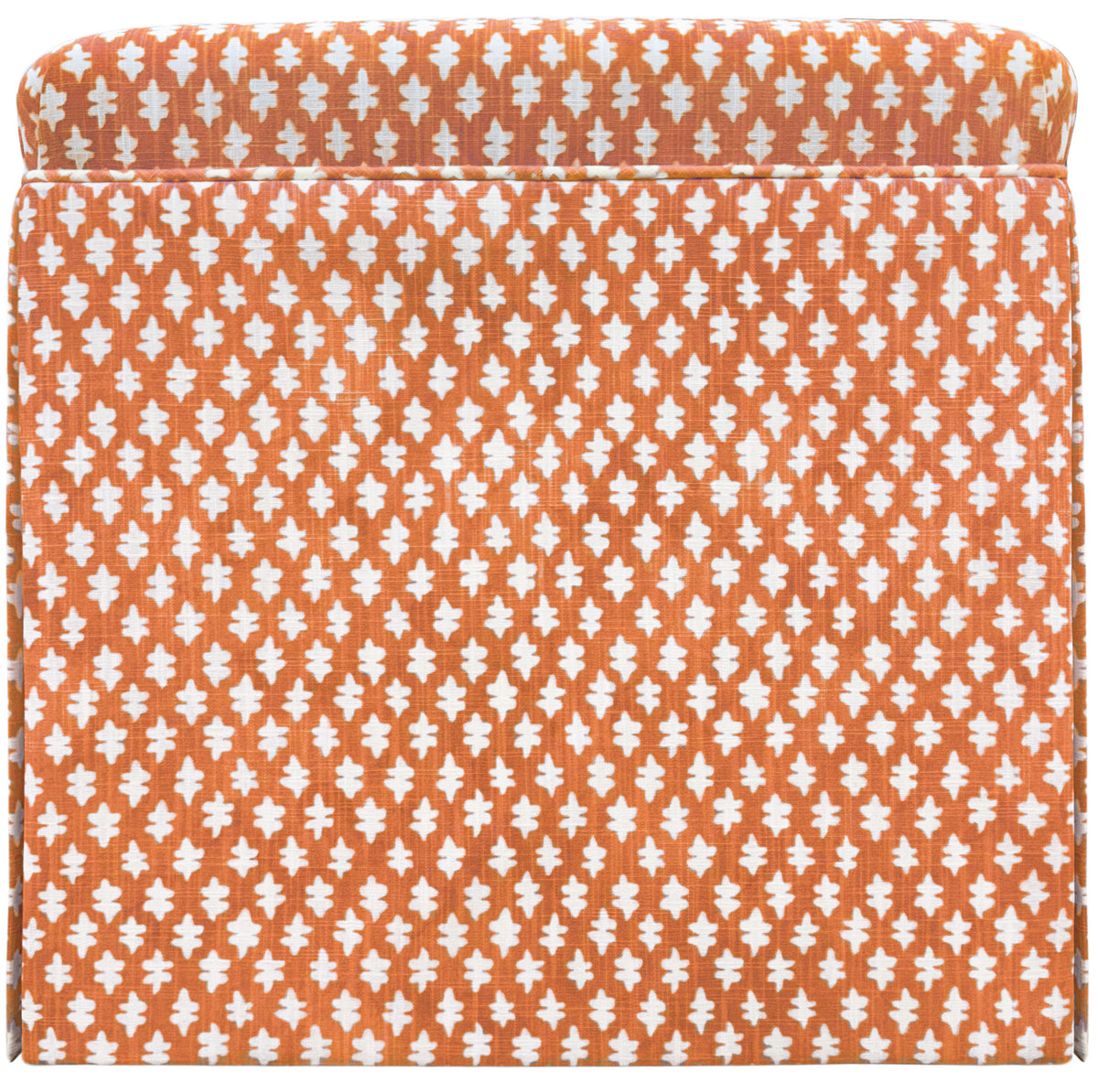 THE SKIRTED OTTOMAN :: TILLY PRINT // TANGERINE