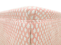THE SKIRTED OTTOMAN :: TILLY PRINT // BLUSH
