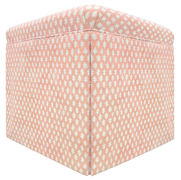 THE SKIRTED OTTOMAN :: TILLY PRINT // BLUSH