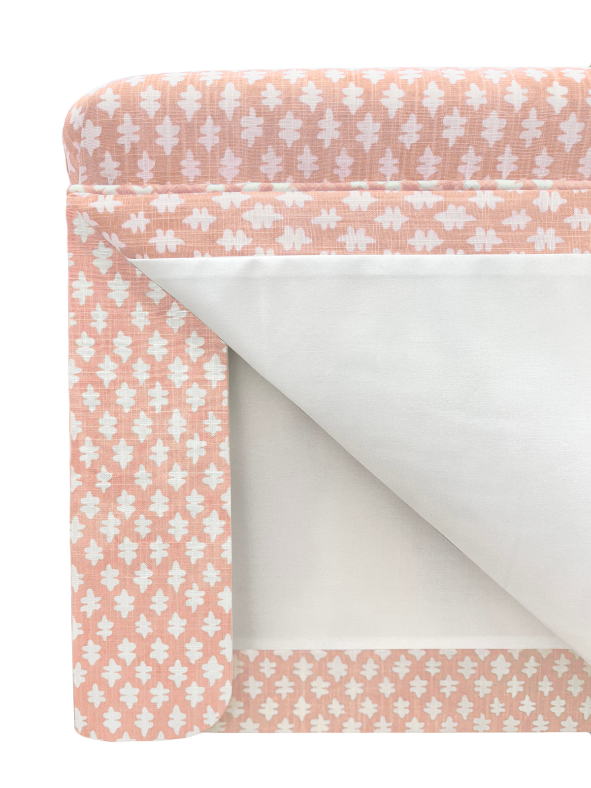 THE SKIRTED OTTOMAN :: TILLY PRINT // BLUSH