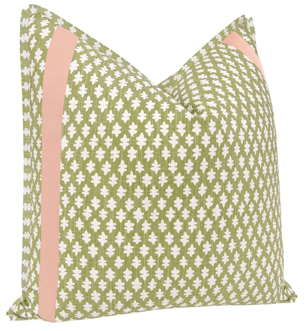 TILLY PRINT // CELADON + TAPE TRIM