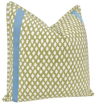 TILLY PRINT // CELADON + TAPE TRIM