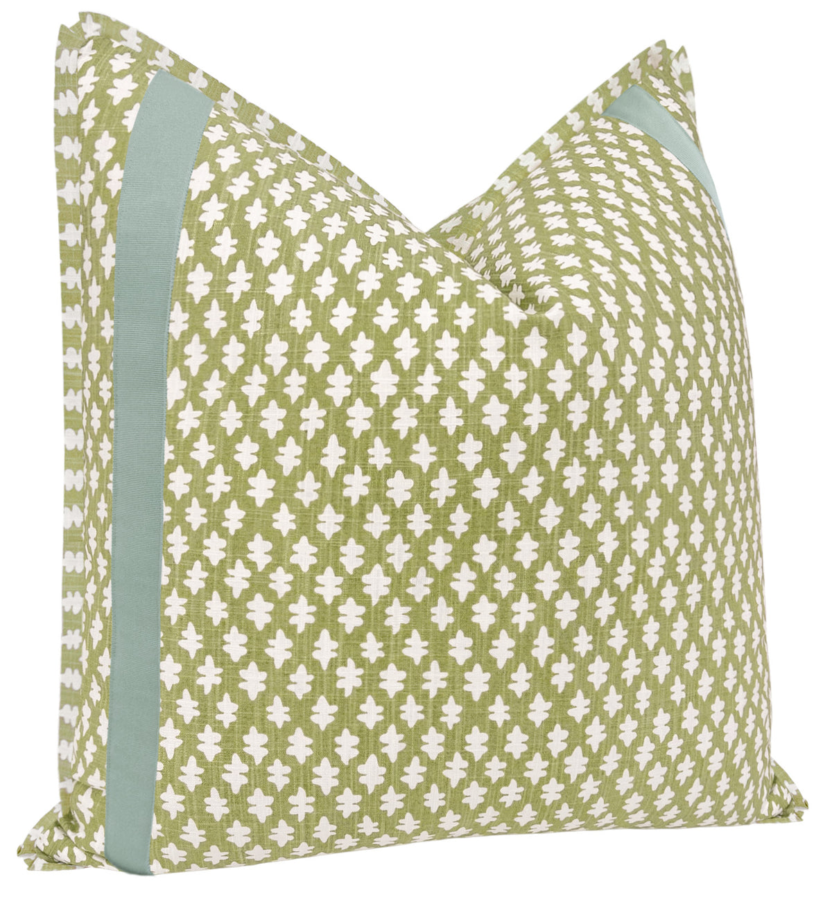 TILLY PRINT // CELADON + TAPE TRIM