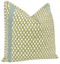 TILLY PRINT // CELADON + TAPE TRIM