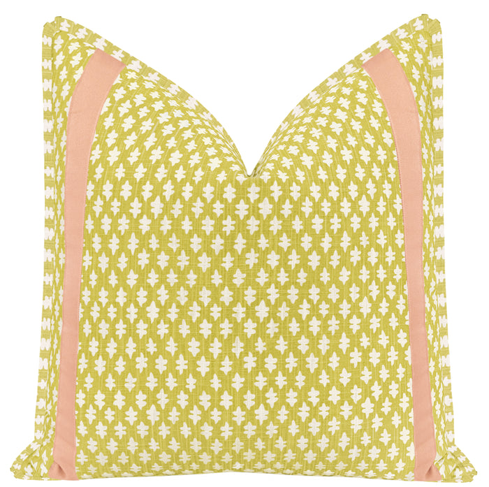 TILLY PRINT // CHARTREUSE + TAPE TRIM
