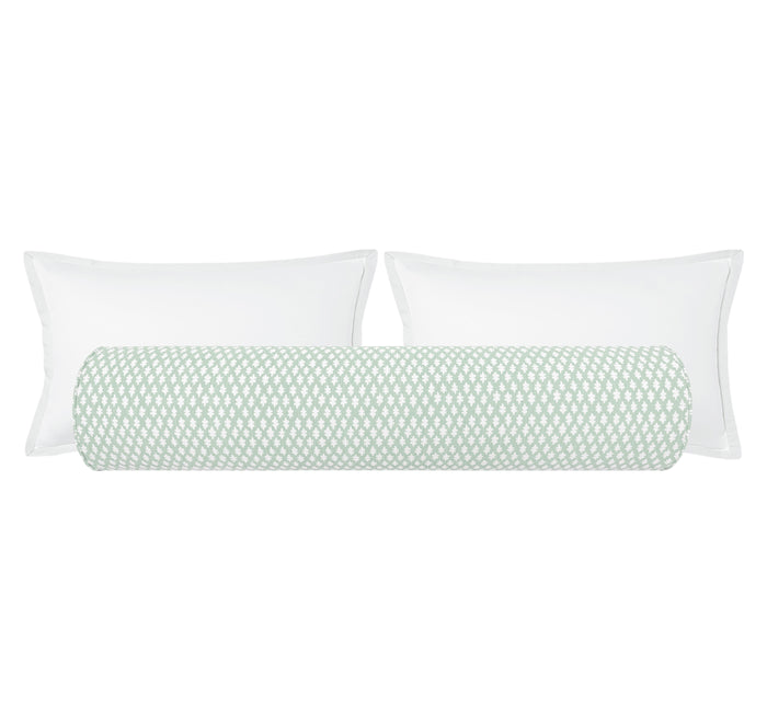 THE BOLSTER :: TILLY PRINT // EUCALYPTUS + TAPE TRIM