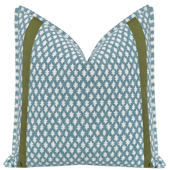 TILLY PRINT // HYDRANGEA BLUE + TAPE TRIM