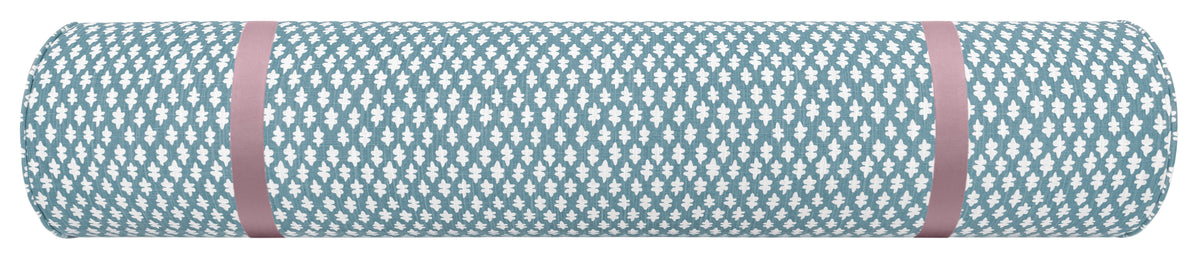 THE BOLSTER :: TILLY PRINT // HYDRANGEA BLUE + TAPE TRIM