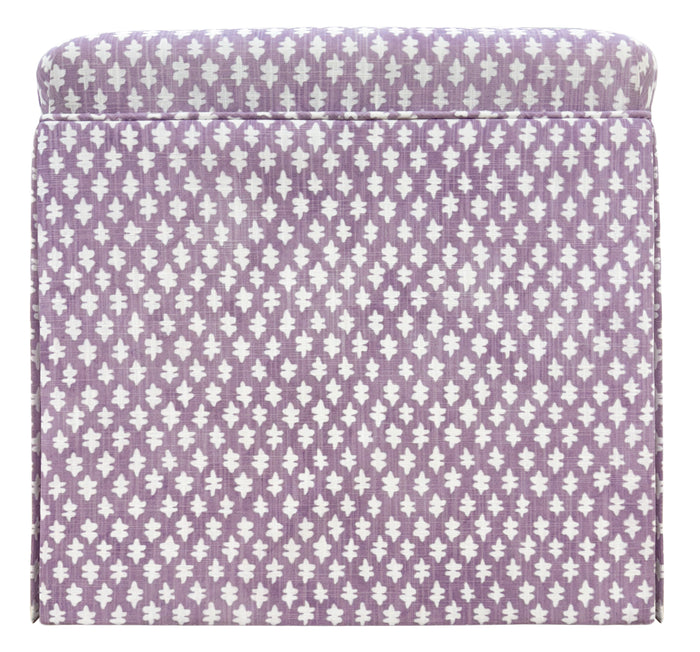 THE SKIRTED OTTOMAN :: TILLY PRINT // LAVENDER