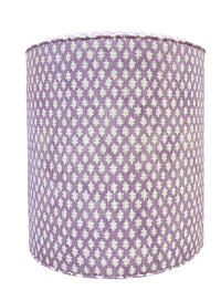 THE TIGHT ROUND OTTOMAN :: TILLY PRINT // LAVENDER + BULLION FRINGE