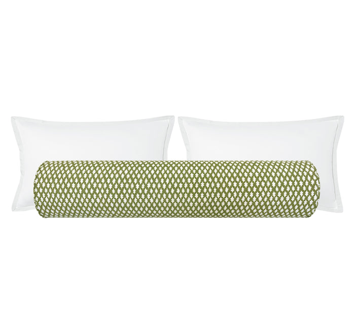 THE BOLSTER :: TILLY PRINT // OLIVE + TAPE TRIM