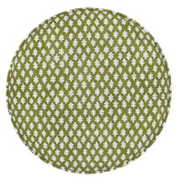 THE TIGHT ROUND OTTOMAN :: TILLY PRINT // OLIVE