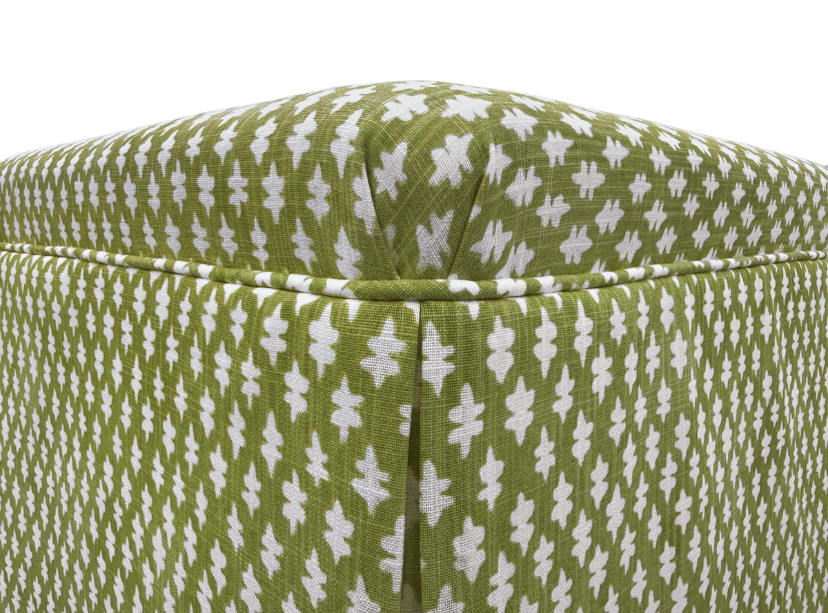 THE SKIRTED OTTOMAN :: TILLY PRINT // OLIVE