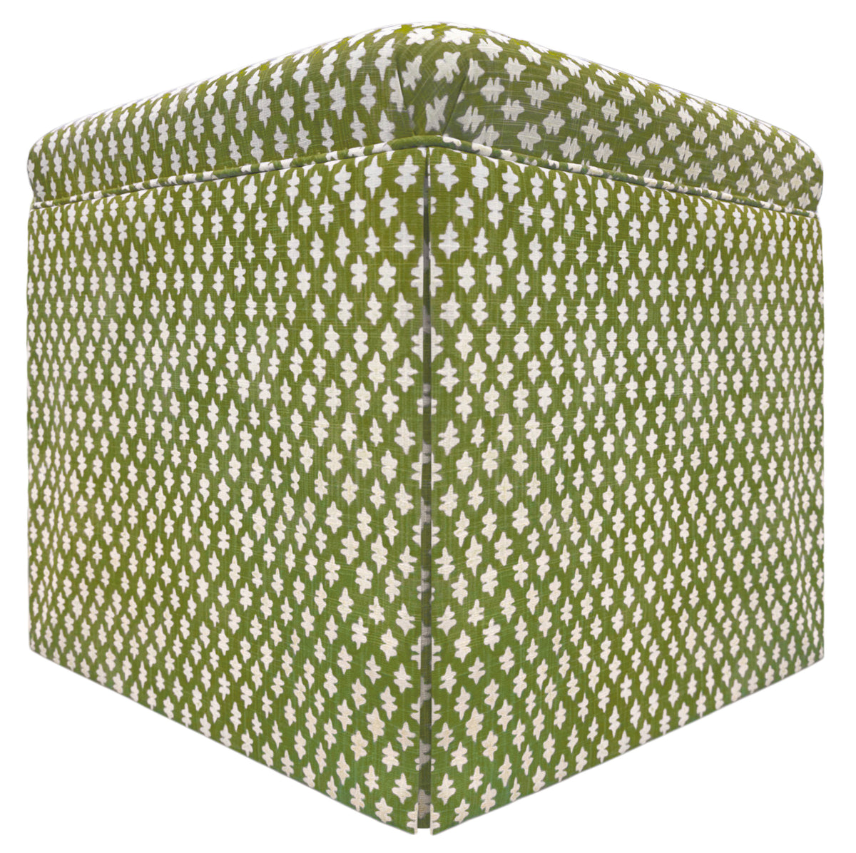 THE SKIRTED OTTOMAN :: TILLY PRINT // OLIVE