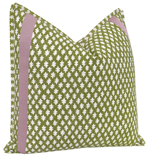 TILLY PRINT // OLIVE + TAPE TRIM