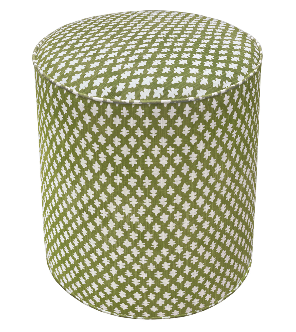 THE TIGHT ROUND OTTOMAN :: TILLY PRINT // OLIVE