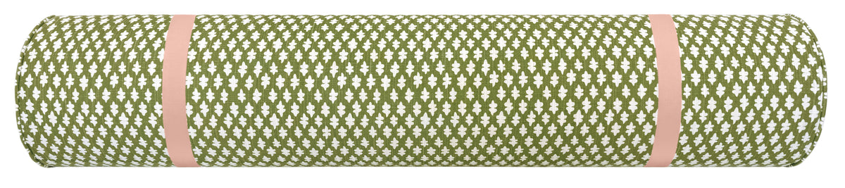 THE BOLSTER :: TILLY PRINT // OLIVE + TAPE TRIM