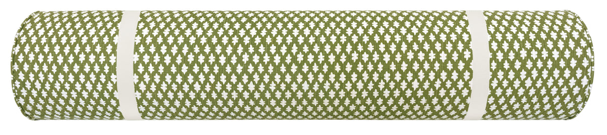 THE BOLSTER :: TILLY PRINT // OLIVE + TAPE TRIM