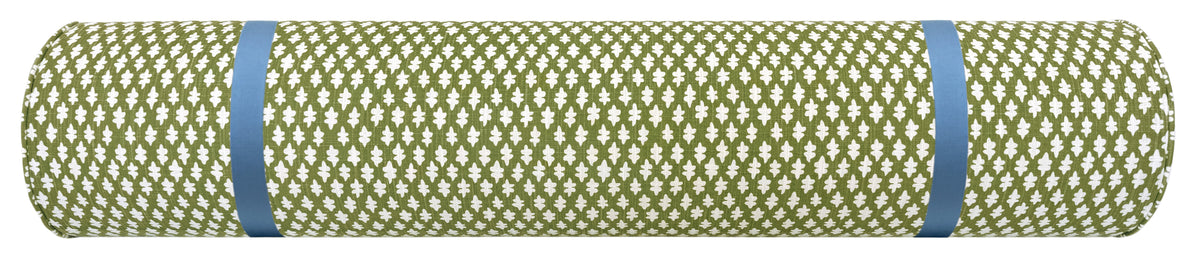 THE BOLSTER :: TILLY PRINT // OLIVE + TAPE TRIM