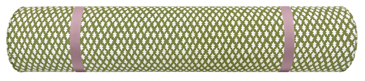 THE BOLSTER :: TILLY PRINT // OLIVE + TAPE TRIM