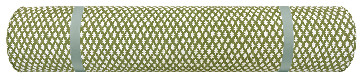 THE BOLSTER :: TILLY PRINT // OLIVE + TAPE TRIM