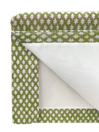THE SKIRTED OTTOMAN :: TILLY PRINT // OLIVE