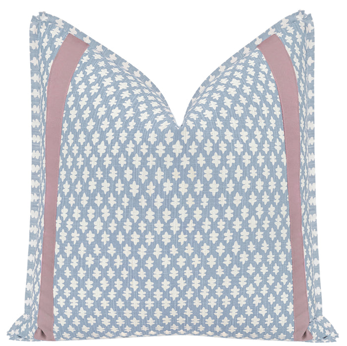 TILLY PRINT // POWDER BLUE + TAPE TRIM