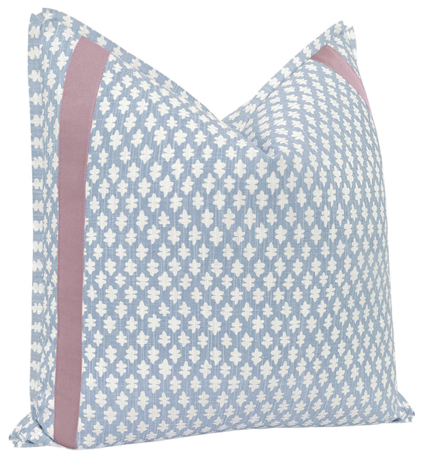 TILLY PRINT // POWDER BLUE + TAPE TRIM