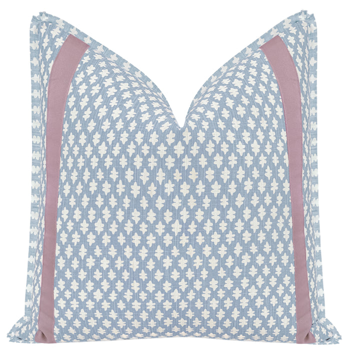 TILLY PRINT // POWDER BLUE + TAPE TRIM