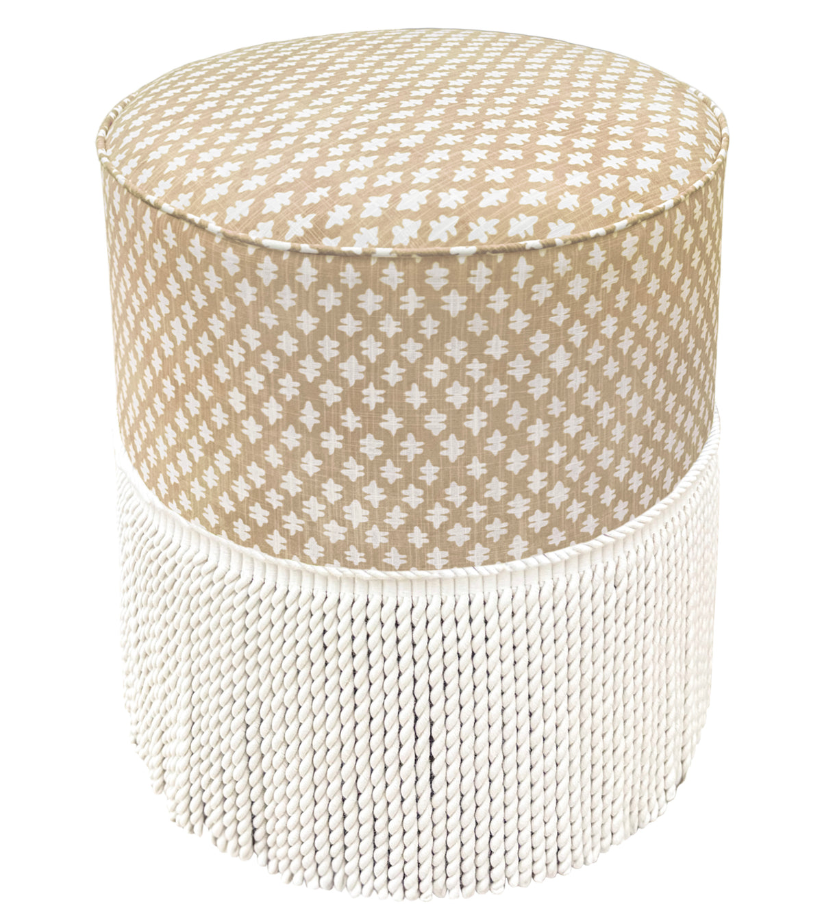 THE TIGHT ROUND OTTOMAN :: TILLY PRINT // SAND