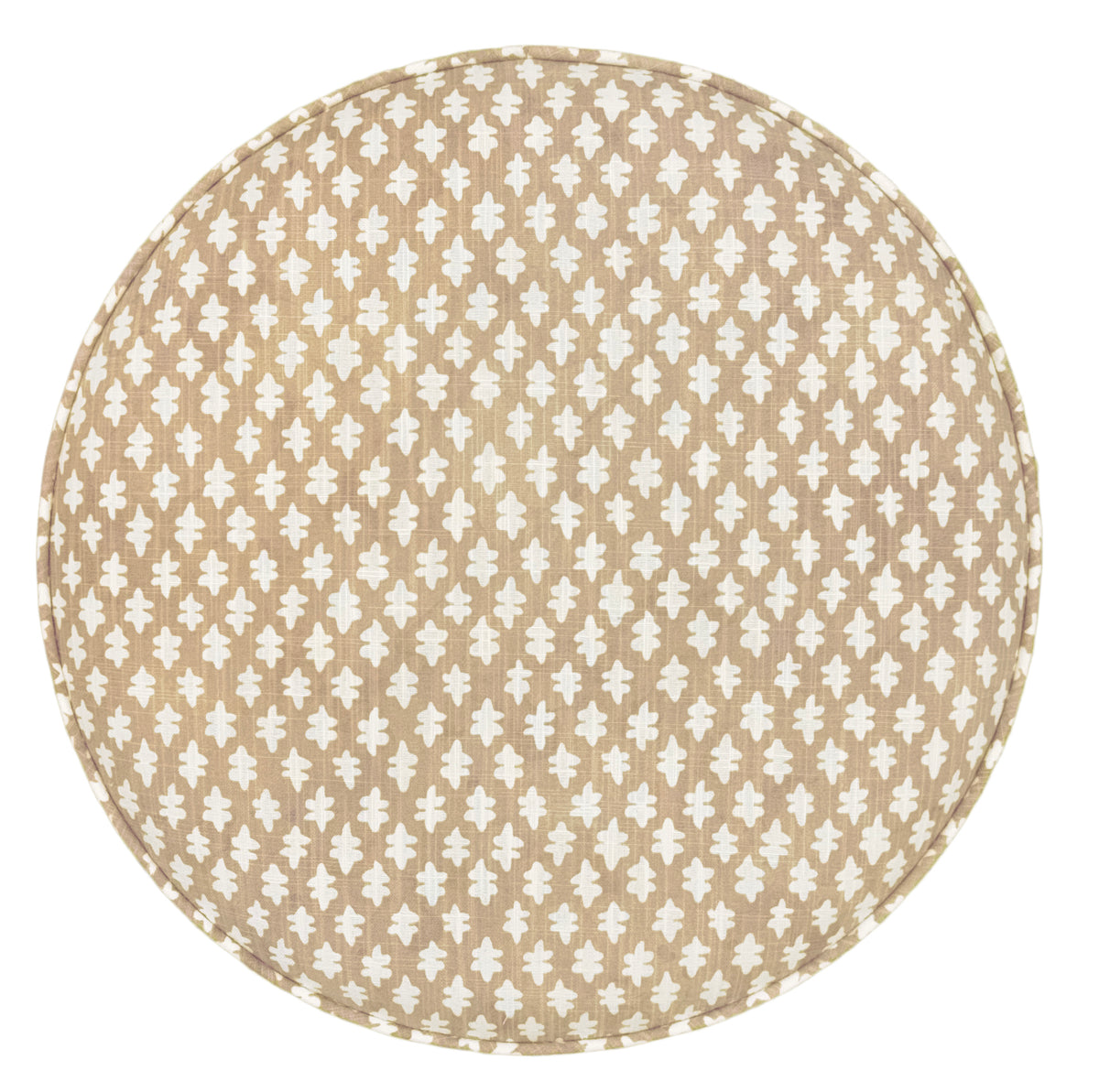THE TIGHT ROUND OTTOMAN :: TILLY PRINT // SAND