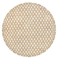THE TIGHT ROUND OTTOMAN :: TILLY PRINT // SAND