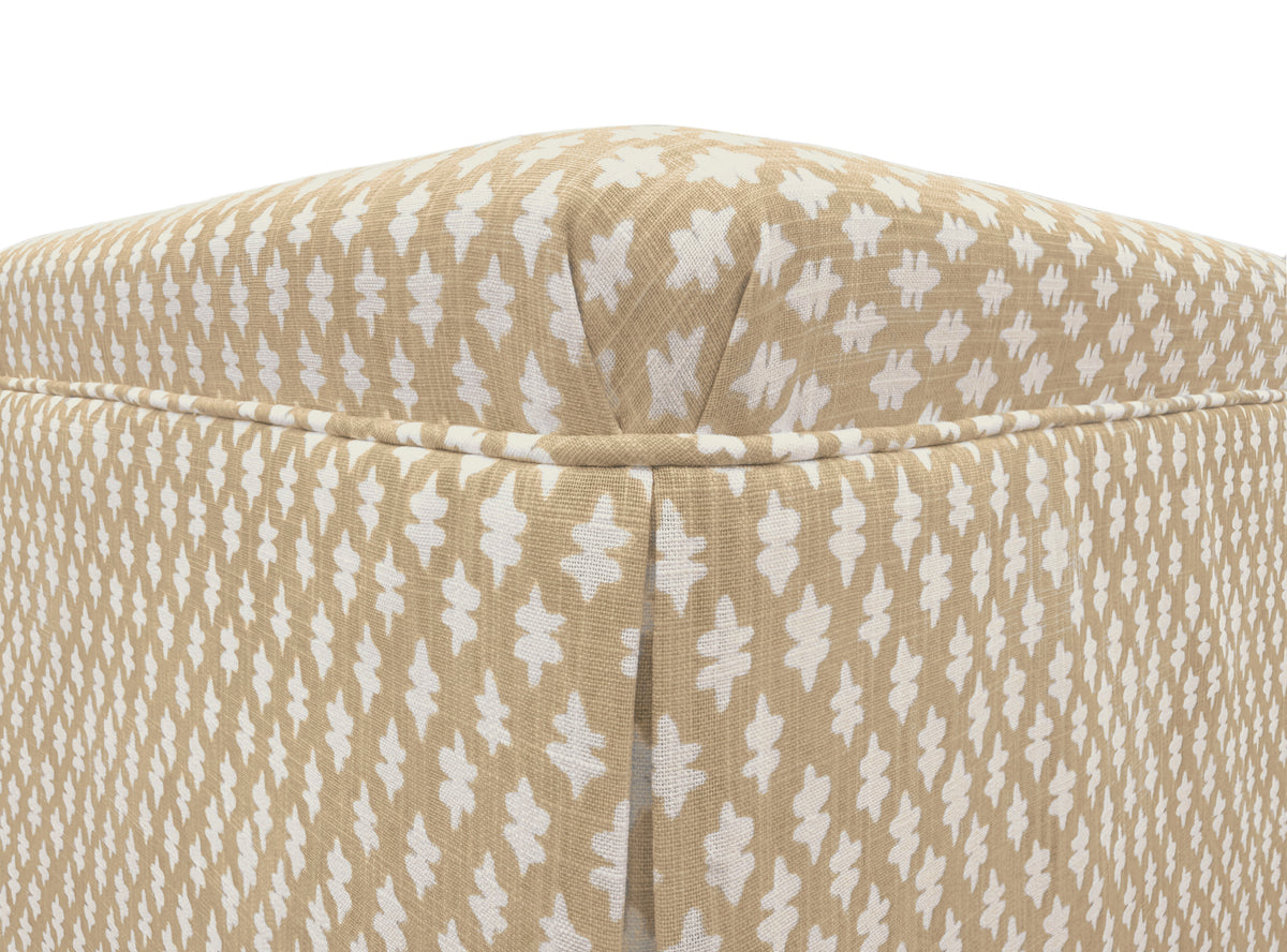 THE SKIRTED OTTOMAN :: TILLY PRINT // SAND