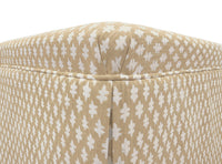 THE SKIRTED OTTOMAN :: TILLY PRINT // SAND