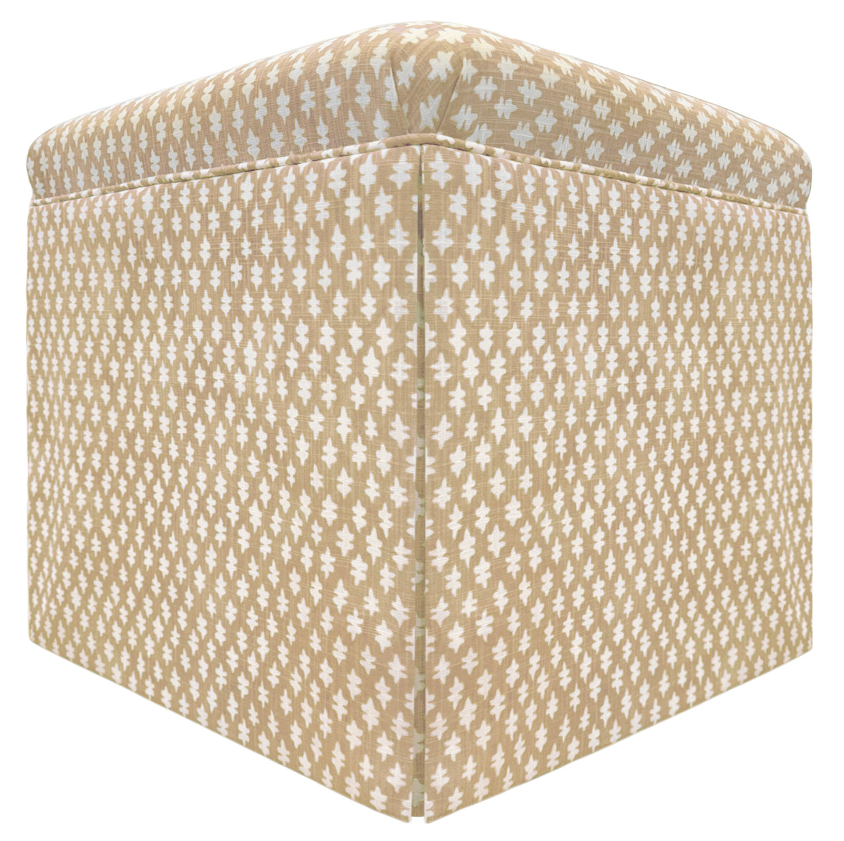 THE SKIRTED OTTOMAN :: TILLY PRINT // SAND