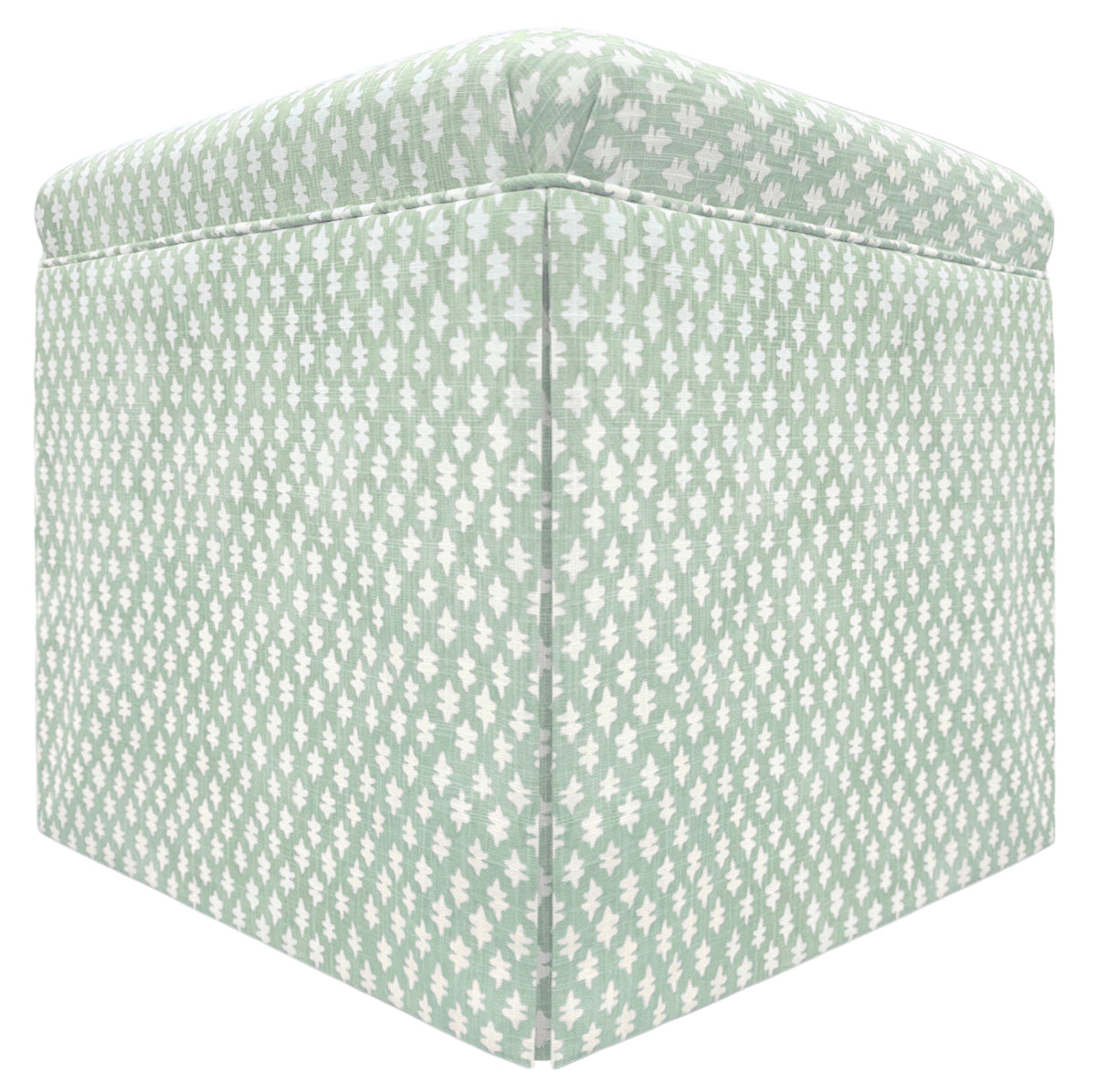 THE SKIRTED OTTOMAN :: TILLY PRINT // EUCALYPTUS