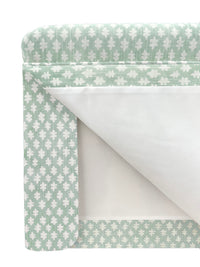 THE SKIRTED OTTOMAN :: TILLY PRINT // EUCALYPTUS