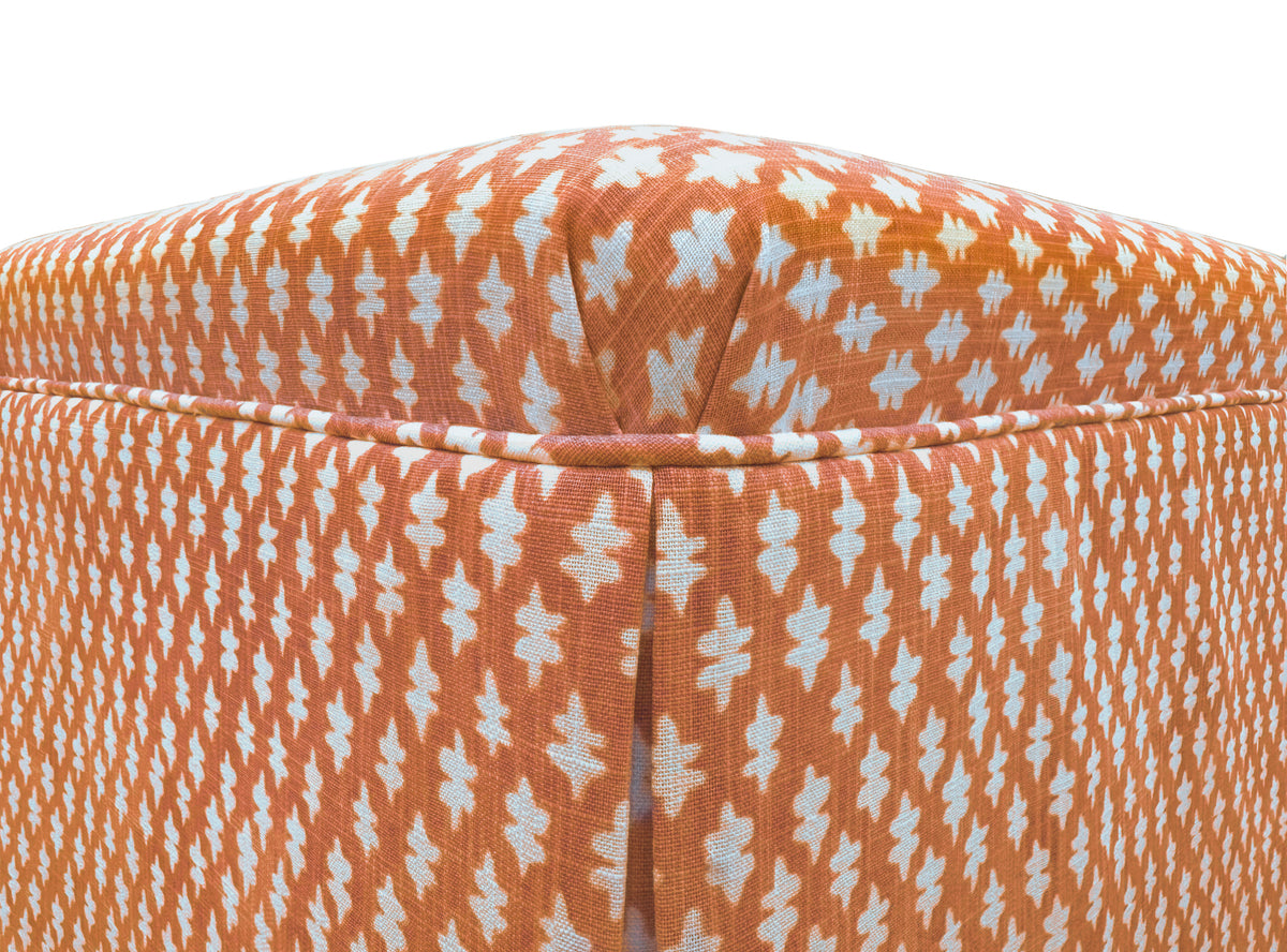 THE SKIRTED OTTOMAN :: TILLY PRINT // TANGERINE