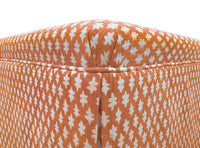 THE SKIRTED OTTOMAN :: TILLY PRINT // TANGERINE