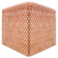 THE SKIRTED OTTOMAN :: TILLY PRINT // TANGERINE