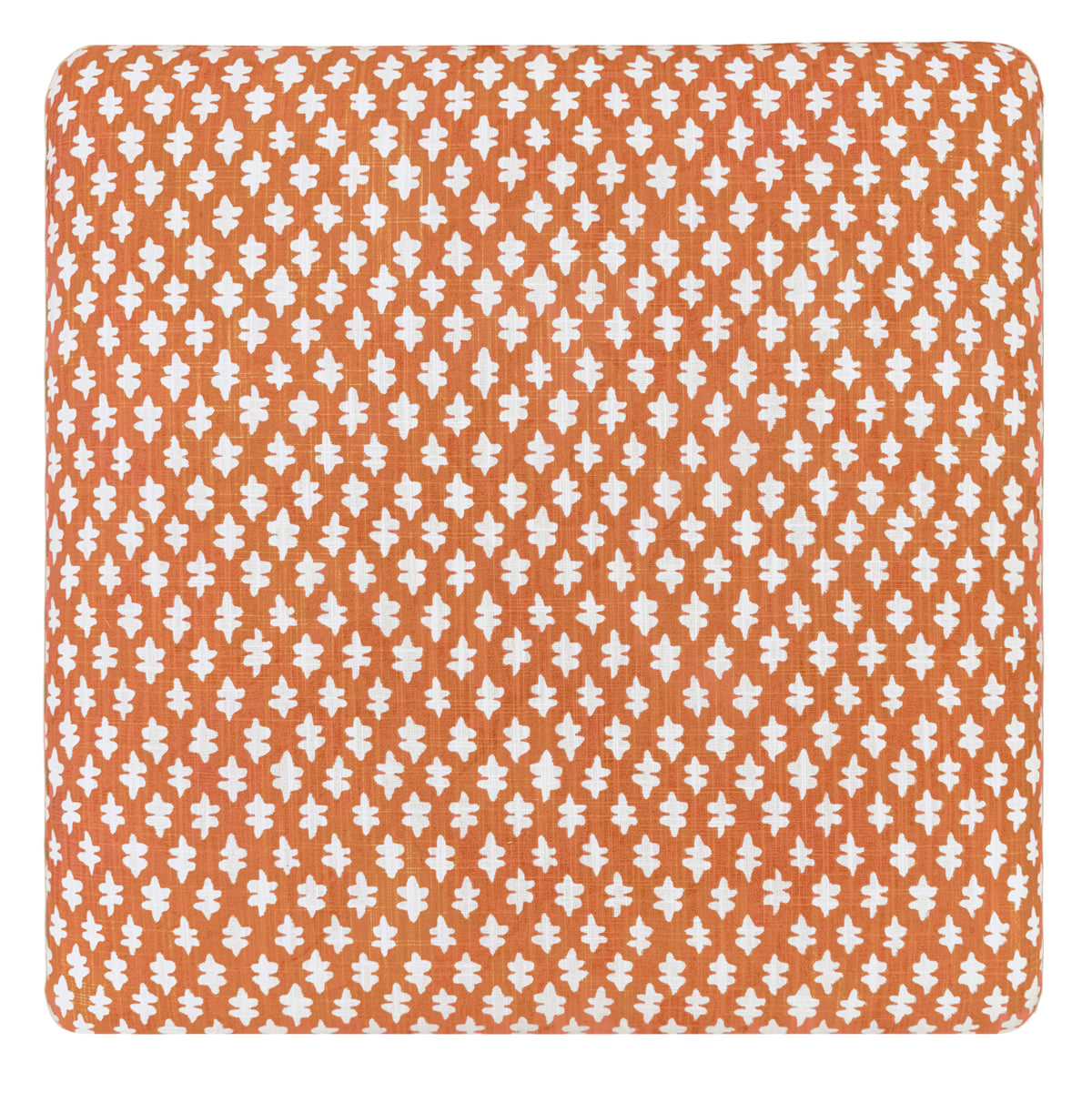 THE SKIRTED OTTOMAN :: TILLY PRINT // TANGERINE
