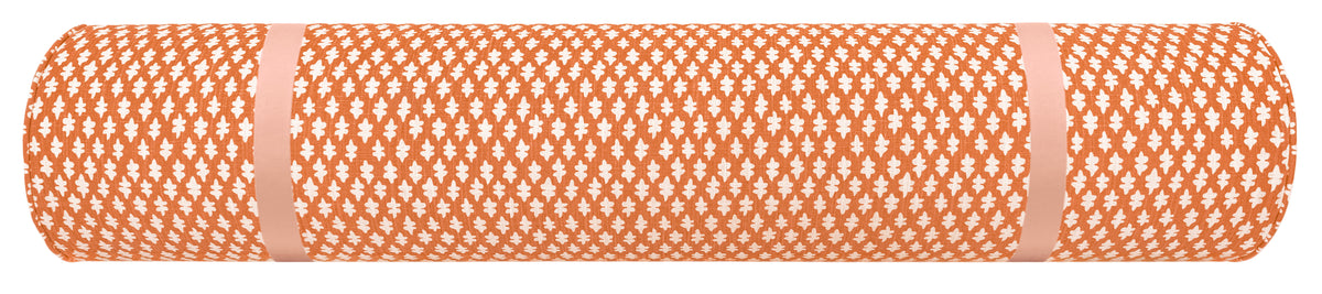 THE BOLSTER :: TILLY PRINT // TANGERINE + TAPE TRIM