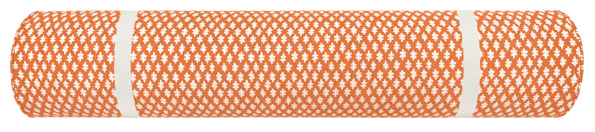 THE BOLSTER :: TILLY PRINT // TANGERINE + TAPE TRIM